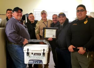 Group photo receiving Ahtna Level 1 STAR Award