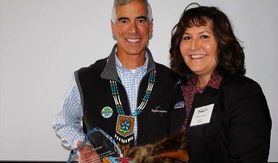Photo of Ahtna President and shareholder at Ahtna Annual Meeting