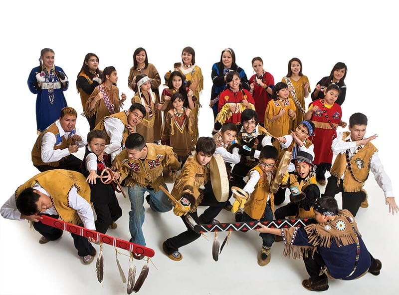 Native dancers group photo