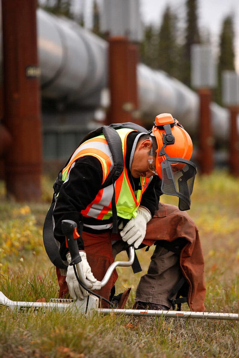 Ahtna employee at work