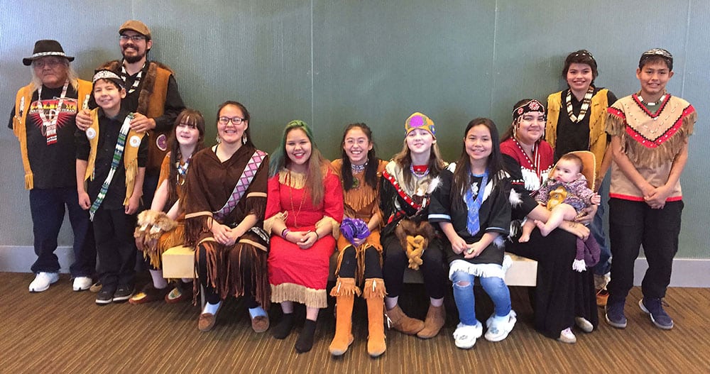 The Ahtna Heritage Dancers performed at the Elders & Youth Conference
