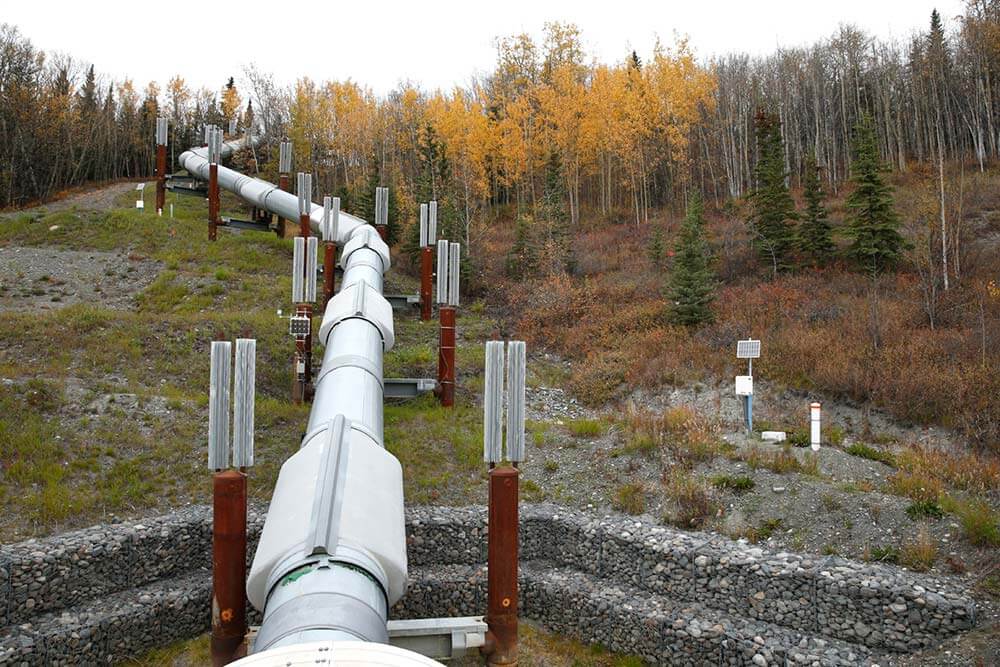 Alyeska Pipeline in the fall