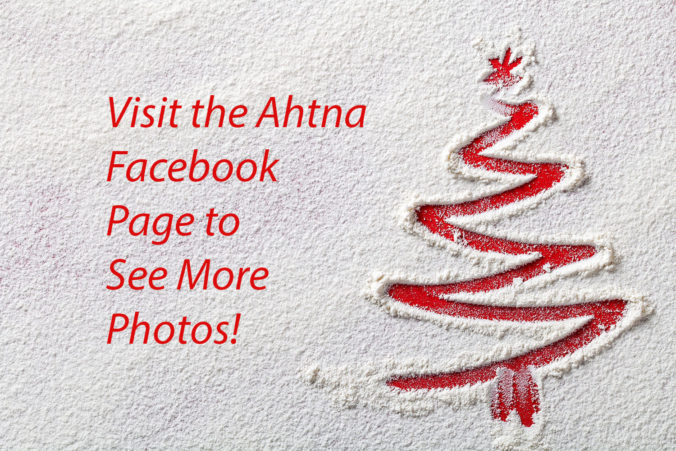 Christmas graphics with "Visit Facebook" message