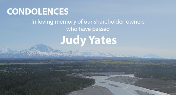 Condolences graphic In Memory of Judy Yates