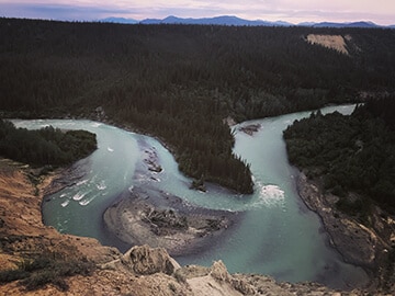 View of the Klutina River from the Klutina Lake Road