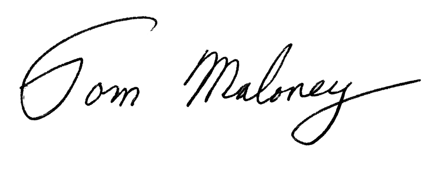 CEO Tom Maloney Signature