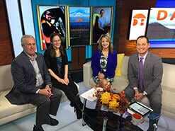 Photo of KTVA's studio and featured guests