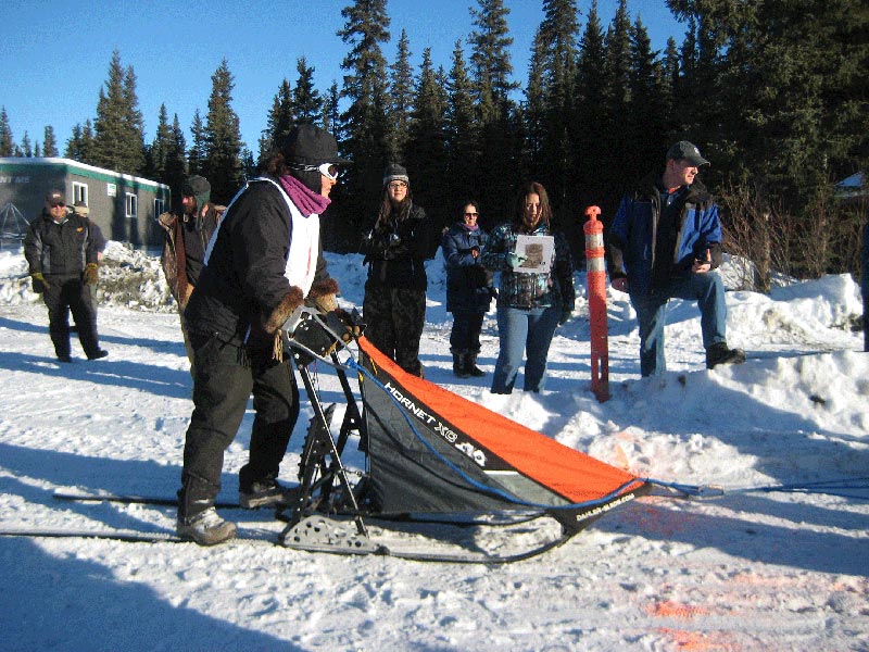 Group of people with musher