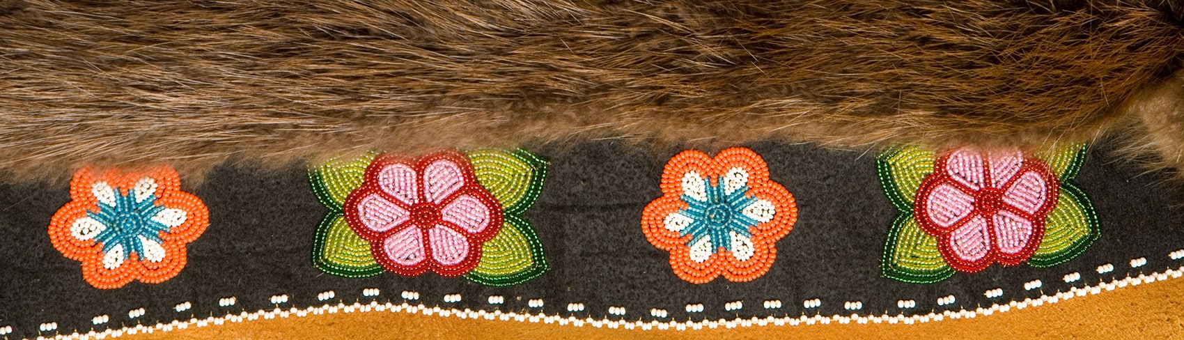 Native Alaskan beadwork with fur trim
