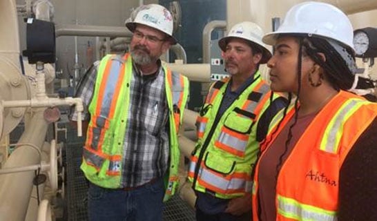 Senior Groundwater Treatment System Operator Mark Fisler at the Fort Ord Operable Unit 2 groundwater treatment plant.